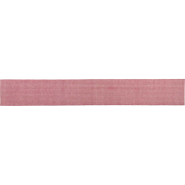 VHC Harmony Red Ribbed Runner 13X90 33228