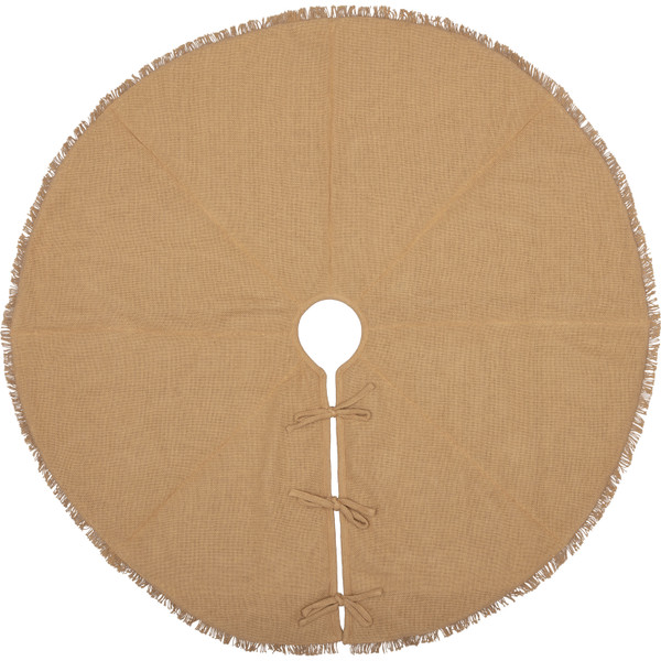 VHC Festive Natural Burlap Tree Skirt 48 32257