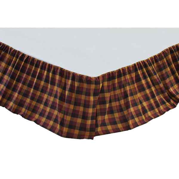 VHC Heritage Farms Primitive Check King Bed Skirt 78X80X16 38001