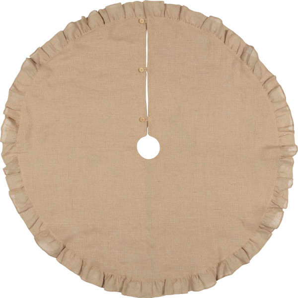 VHC Jute Burlap Natural Tree Skirt 55 42557