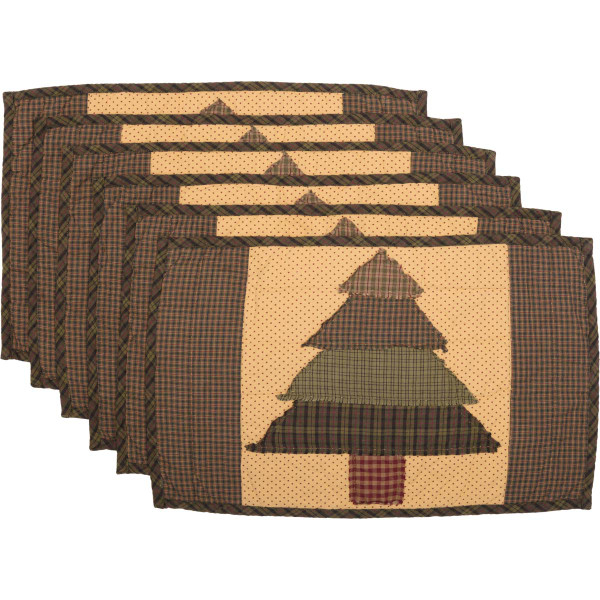 VHC Sequoia Quilted Placemat Set Of 6 12X18 42311
