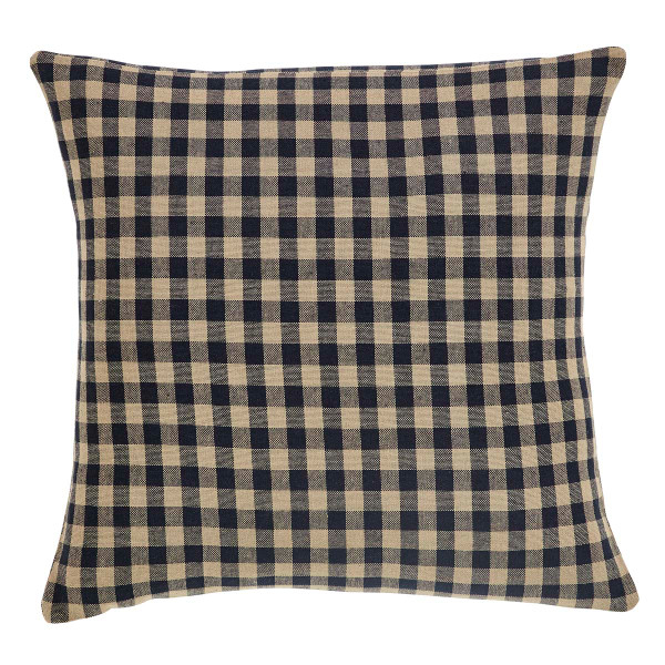 VHC Black Check Pillow Fabric 16X16 32984