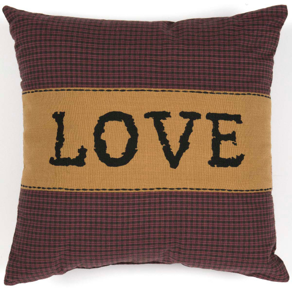 VHC Heritage Farms Love Pillow 12X12 34300