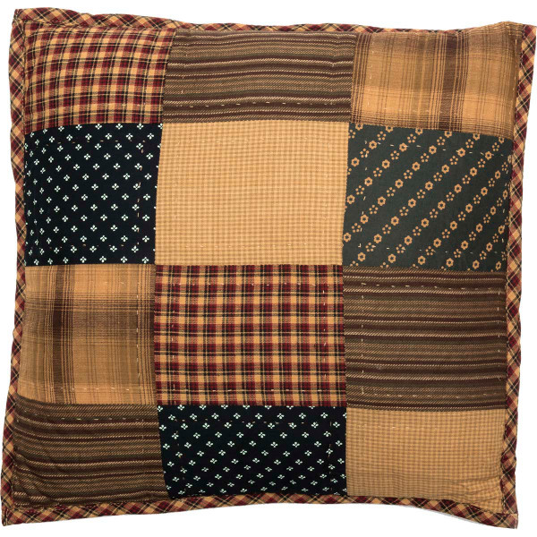 VHC Patriotic Patch Quilted Pillow 16X16 32177