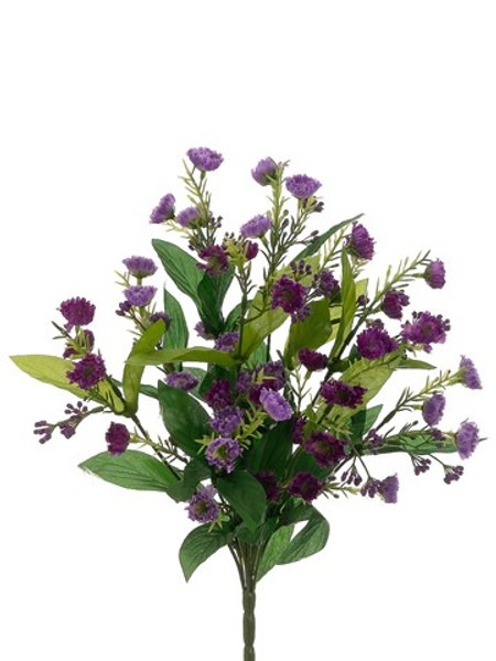 18.5" Bell Blossom Bush X10 Two Tone Orchid (Pack Of 12) FBM144-OC/TT By Silk Flower