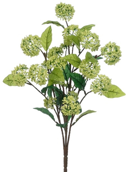 20" Viburnum Bush X5 Light Green (Pack Of 12) FBV671-GR/LT By Silk Flower