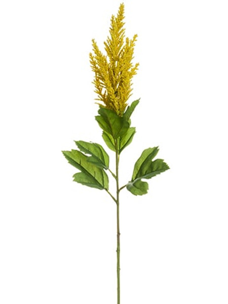 31" Astilbe Leaf Spray Mustard (Pack Of 12) FSA377-MD By Silk Flower