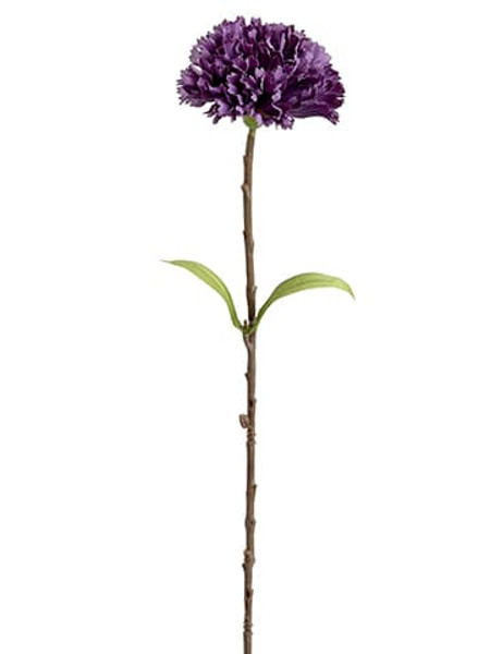 11" Carnation Spray Eggplant (Pack Of 12) FSC353-EP By Silk Flower