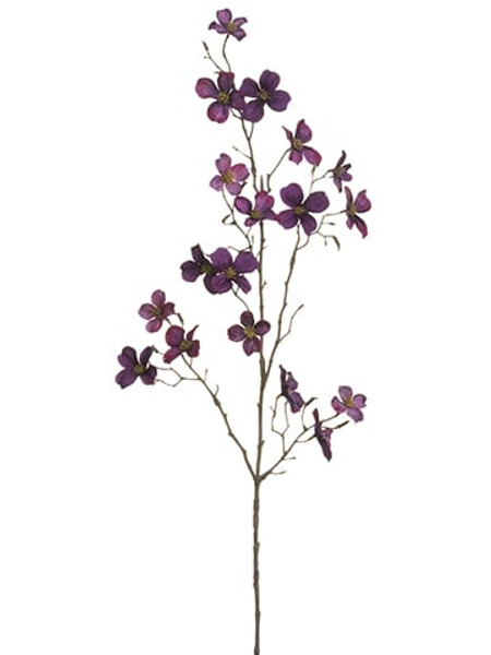 34" Dogwood Spray Violet (Pack Of 12) FSD342-VI By Silk Flower