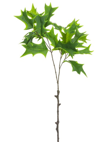 28" Holly Leaf Spray Green (Pack Of 12) XHS640-GR By Silk Flower