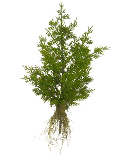 18" Juniper Spray With Roots Green (Pack Of 6) YSJ201-GR By Silk Flower
