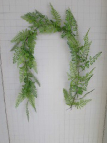 72" Mixed Fern Garland Green (Pack Of 2) ZGM753-GR By Silk Flower