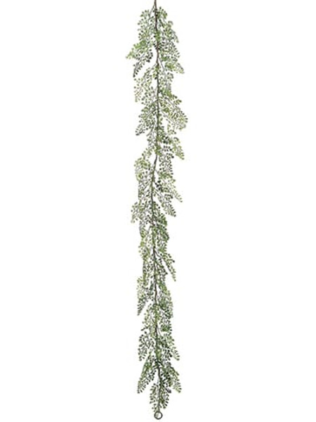 6' Plastic Maidenhair Fern Garland Green (Pack Of 6) ZGF176-GR By Silk Flower