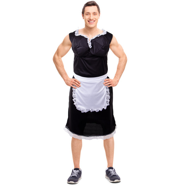 Brybelly MCOS-137XXL Busty French Maid Costume, Xxl