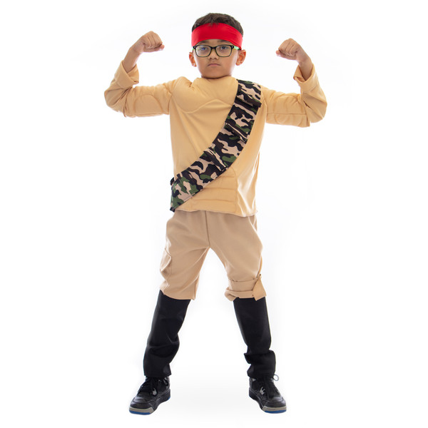 Brybelly MCOS-438YL Jungle Fighter Halloween Costume, 8-10