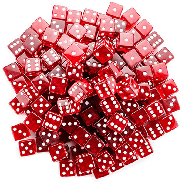 Brybelly GDIC-101*100 100 Red Dice - 19 Mm