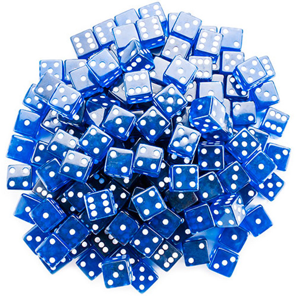 Brybelly GDIC-104*100 100 Blue Dice - 19 Mm