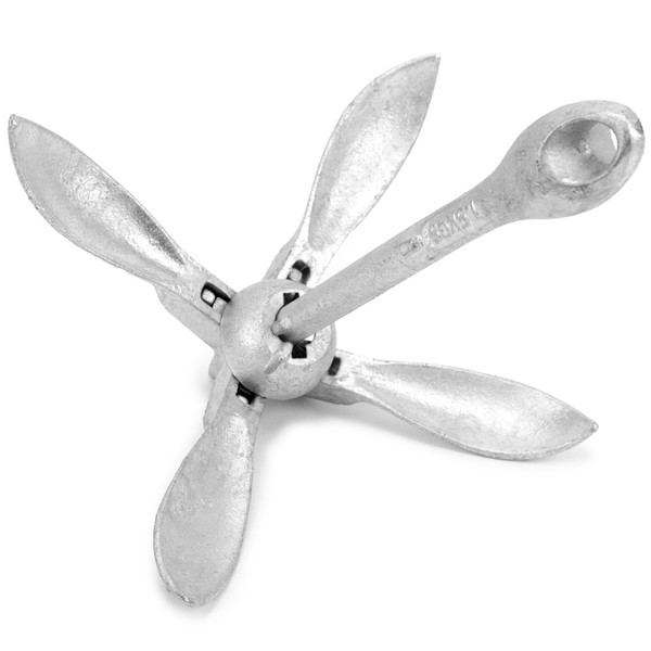 Brybelly SBOA-102 Folding Grapnel Boat Anchor, 3 Lbs.