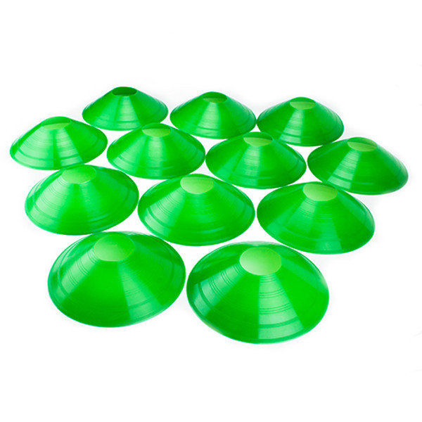 Brybelly SCOA-102 Set Of 12, Two-Inch Tall Green Field Cones