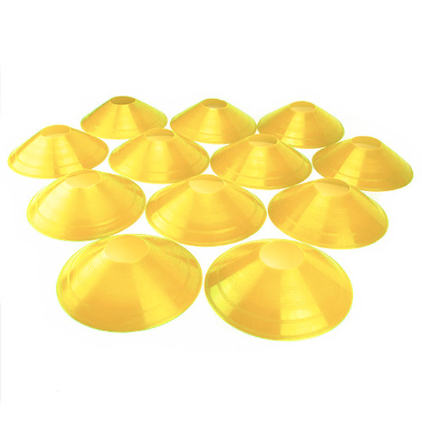 Brybelly SCOA-105 Set Of 12, Two-Inch Tall Yellow Field Cones