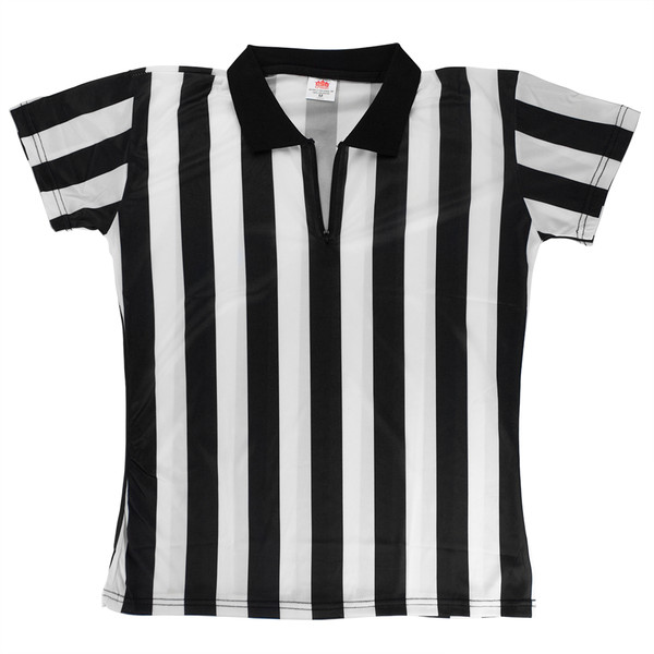 Brybelly SFOO-409 Women'S Official Striped Referee/Umpire Jersey, L