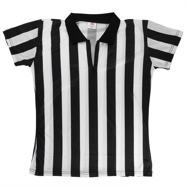 Brybelly SFOO-410 Women'S Official Striped Referee/Umpire Jersey, Xl