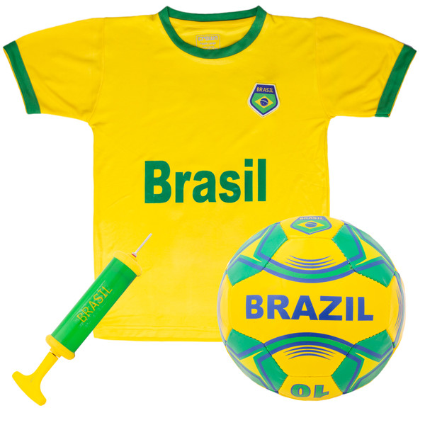 Brybelly SSCR-707 Brazil National Team Kids Soccer Kit - Medium