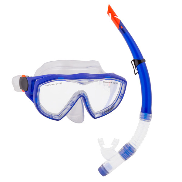 Brybelly SSWI-401 Adult Semi-Dry Diving & Snorkel Set, Marine