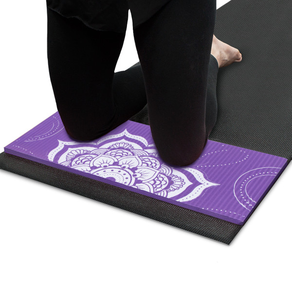 Brybelly SYOG-903 Chakra Art Yoga Knee Pad, Lilac