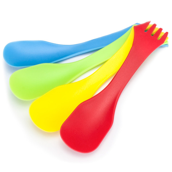 Brybelly SCAM-101 Tritan Camping Sporks, Pack Of 4