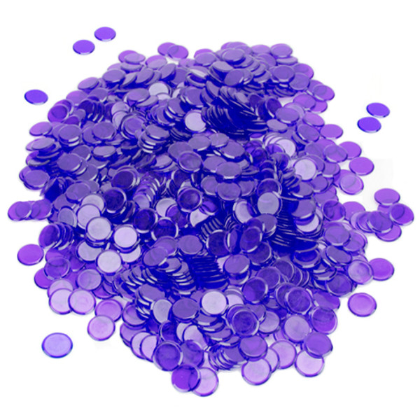 Brybelly GBIN-305 1000 Pack Purple Bingo Chips