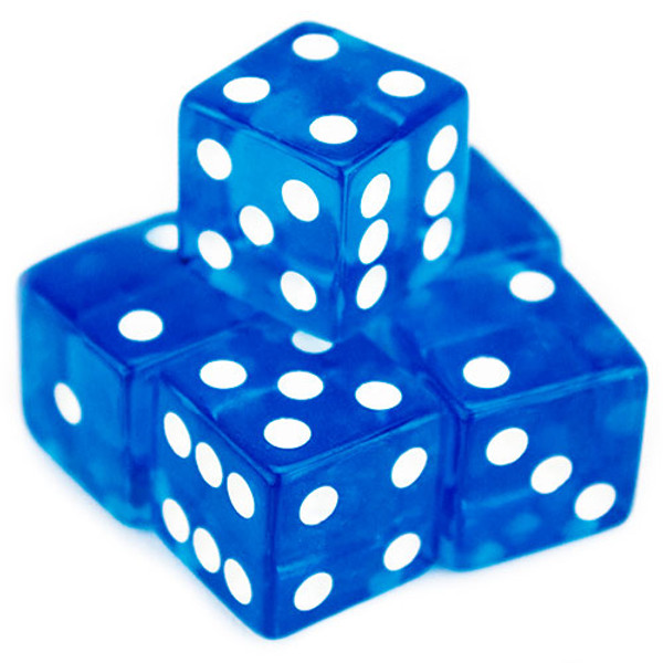 Brybelly GDIC-104*5 5 Blue Dice - 19Mm