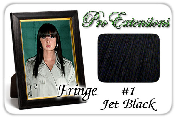 Brybelly PRFR-1 #1 Jet Black Pro Fringe Clip In Bangs