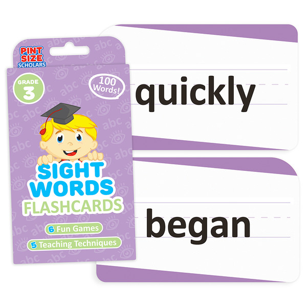 Brybelly EFLC-005 Sight Words Flashcards, Third Grade
