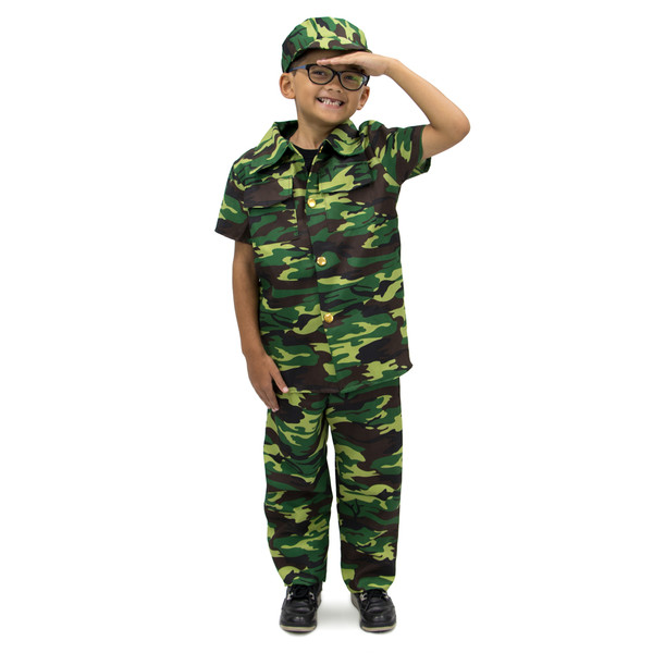 Brybelly MCOS-403YL Courageous Commando Children'S Costume, 7-9