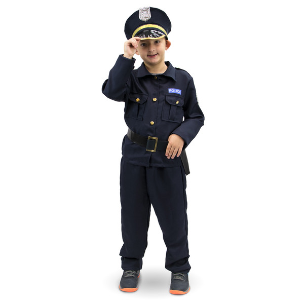 Brybelly MCOS-405YS Plucky Police Officer Children'S Costume, 3-4