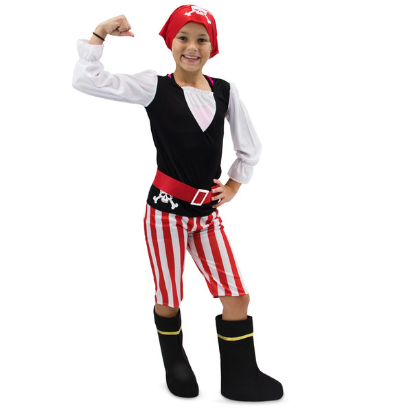 Brybelly MCOS-413YL Pretty Pirate Children'S Costume, 7-9