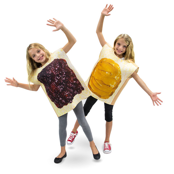 Brybelly MCOS-424YL Peanut Butter And Jelly Children'S Costume, 7-9