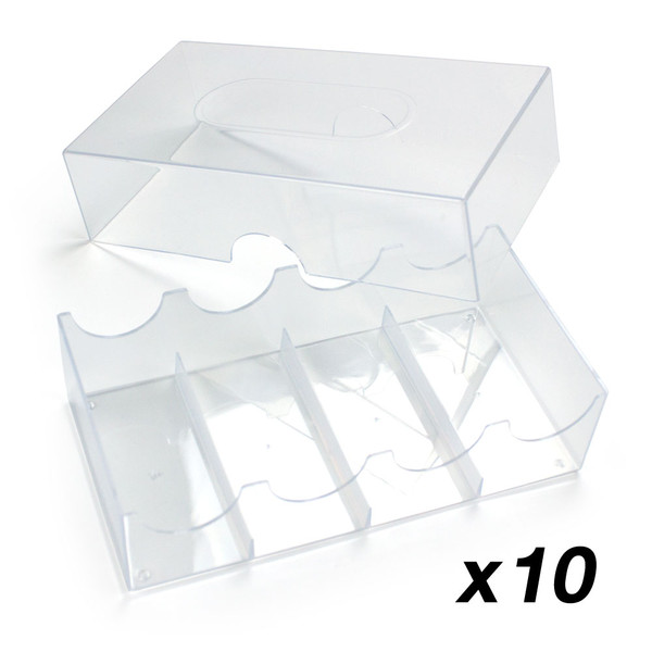 Brybelly GPCA-005*10 Poker Chip Storage Box - Pack Of 10