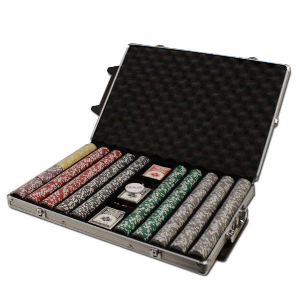 Brybelly CSAK-1000RC Custom - 1000 Ct Ace King Suited Chip Set Rolling Case