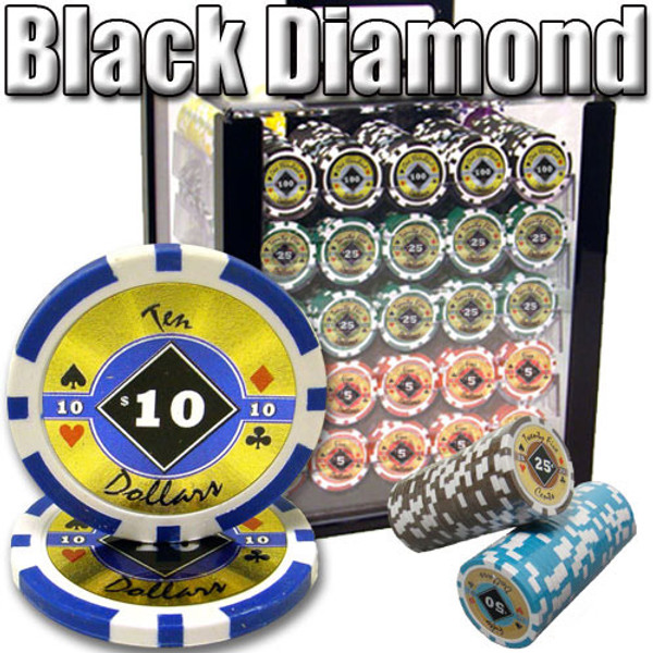 Brybelly CSBD-1000AC 1000 Ct - Pre-Packaged - Black Diamond 14 G - Acrylic