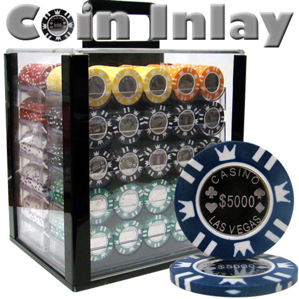 Brybelly CSCI-1000AC 1000 Ct Acrylic Standard Breakout-Coin Inlay 15 Gram Chips