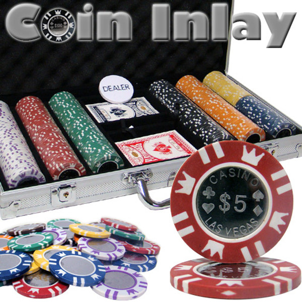 Brybelly CSCI-300ALC 300 Ct Aluminum Custom Packaged - Coin Inlay 15 Gram Chips