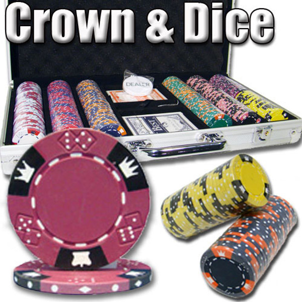 Brybelly CSCD-300AL 300 Ct - Pre-Packaged - Crown & Dice - Aluminum