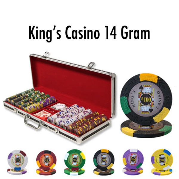 Brybelly CSKC-500BC 500 Ct - Custom - King'S Casino 14 G - Black Aluminum