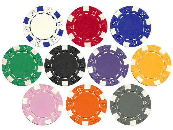Brybelly Striped Dice 11.5 Gram Poker Chip Sample CPSD-SAMPLE
