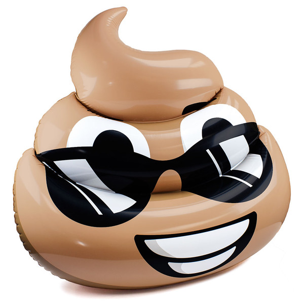 Brybelly 5.5-Foot Dreamy Deuce Poop Emoji Pool Float SPOA-012