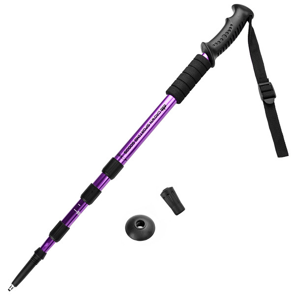Brybelly 53" Purple Shock-Resistant Adjustable Trekking Pole SHIK-004
