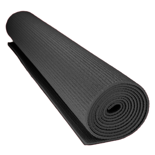 Brybelly 1/8-Inch (3Mm) Compact Yoga Mat With No-Slip Texture - Black SYOG-071