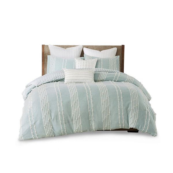 Kara 100% Cotton Jacquard Comforter Set By INK+IVY II10-1105